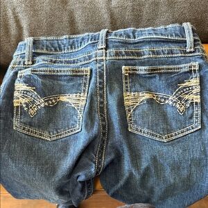 Wrangler Dark Blue Kids Denim Jeans with Embroidered Back Pockets 20X
